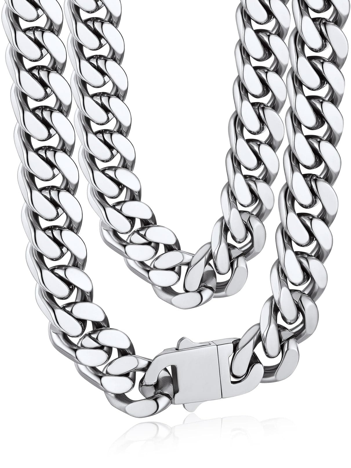 Bandmax Panzerkette Herren Damen Edelstahl Kette 12MM breit