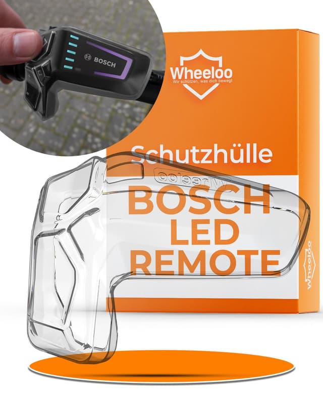 WHEELOO Schutzhülle für Bosch LED Remote I transparent & wasserabweisend 🚴‍♂️📱