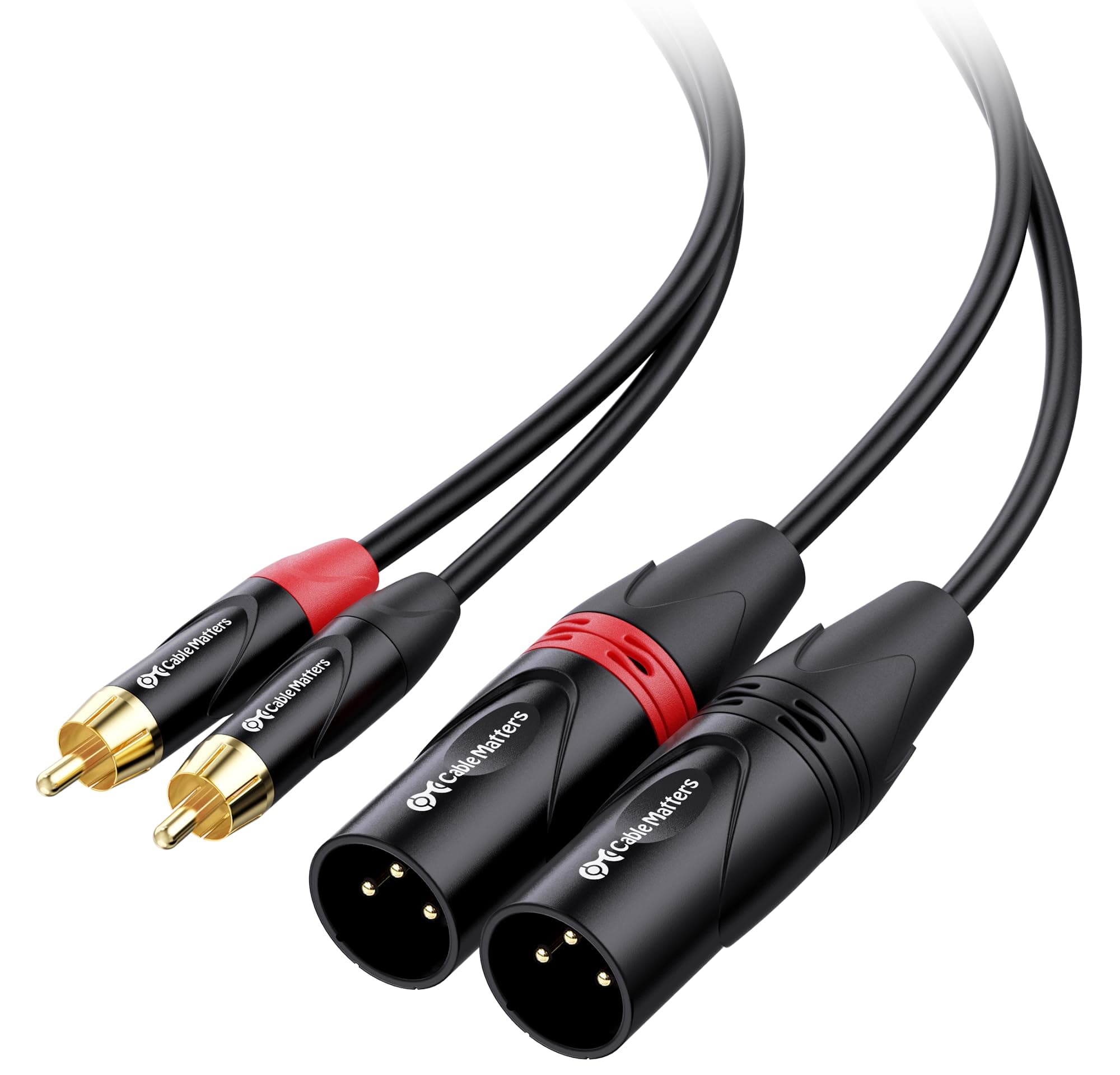 Cable Matters asymmetrischem Cinch auf XLR Kabel 1,8 m 🎶