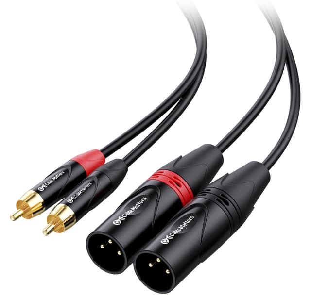 Cable Matters asymmetrischem Cinch auf XLR Kabel 1,8 m 🎶