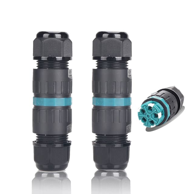 🔌 Kabelverbinder IP68 5-polig M25 2er-Pack Ø5mm-Ø14mm TÜV-Zertifizierung