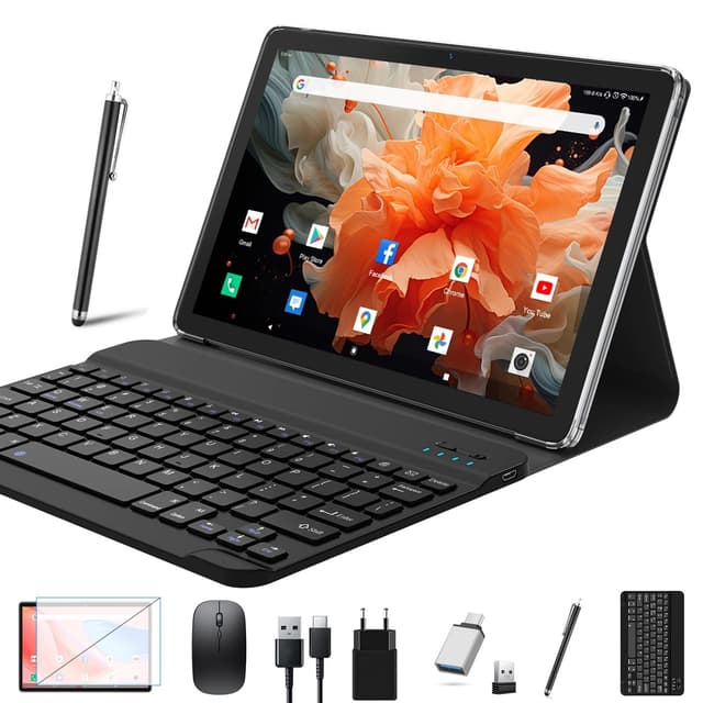 Deal 2025 Neueste Tablet 10 Zoll - 2-in-1 Tablet Mit Tastatur