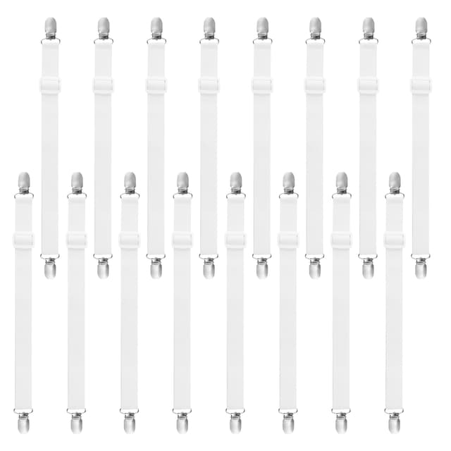 🌟 Mega Deal: HAOYULUO 16 Stück Bettlakenspanner - Verstellbar & Elastisch! 🌈