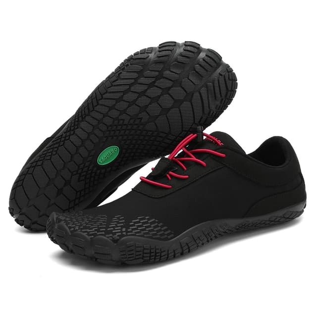 👟 SAGUARO Herren Damen Barfußschuhe - Atmungsaktiv und rutschfest - Gr.35-48 EU 46 EU Lakritz