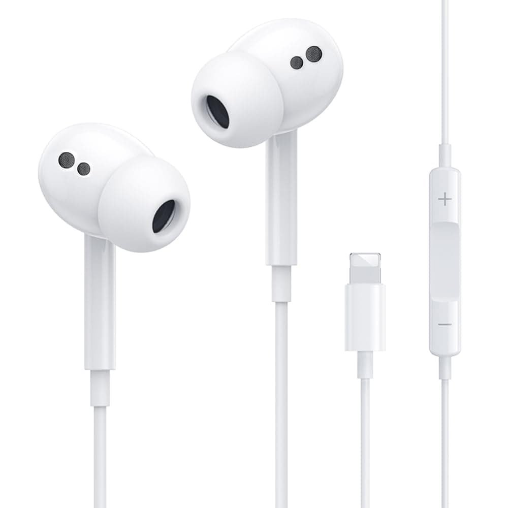 🎧 iPhone Kopfhörer mit Kabel MFiZertifiziert - In-Ear Kopfhörer mit Mikrofon und Lautstärkeregler