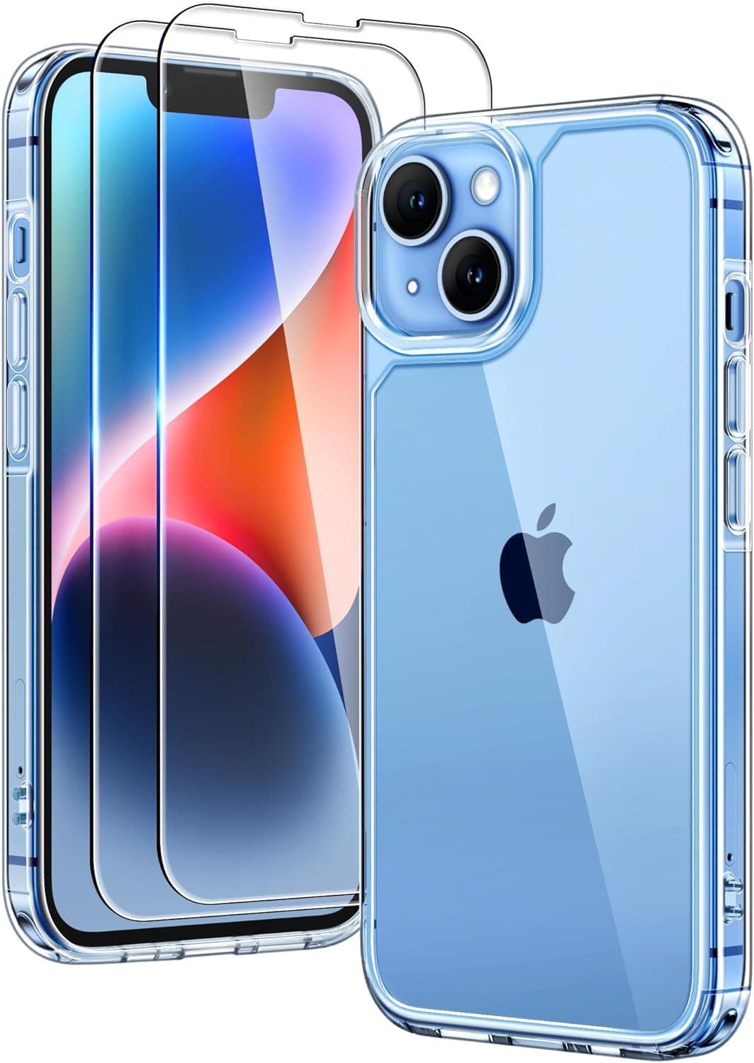 TAURI 3 in 1 für iPhone 14 Hülle 6,1'' mit Panzerglas Schutzfolie 📱
