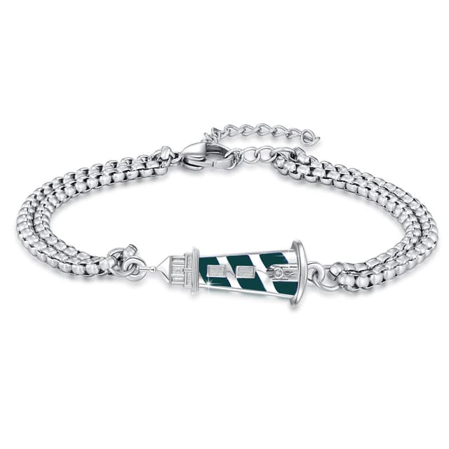 YueYuan Leuchtturm Armband 925 Sterling Silber 🌟 Geschenk für Männer und Damen