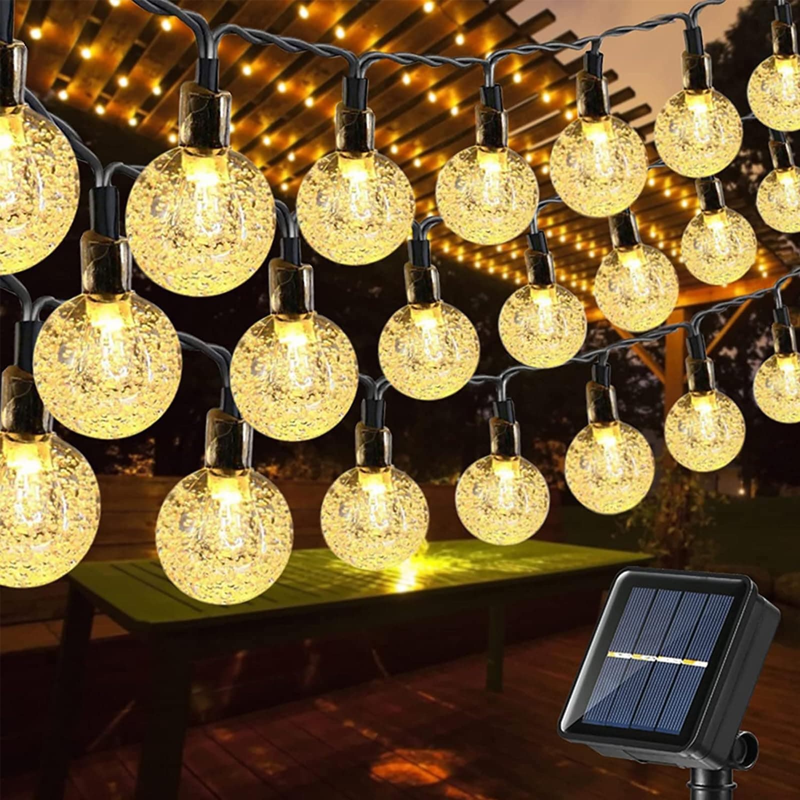 Moxled Solar Lichterkette Aussen 100 LED, 17M - 8 Modi 🌞🏡🎉