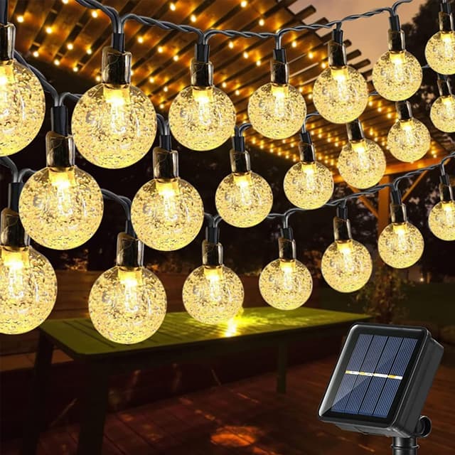 Moxled Solar Lichterkette Aussen 100 LED, 17M - 8 Modi 🌞🏡🎉