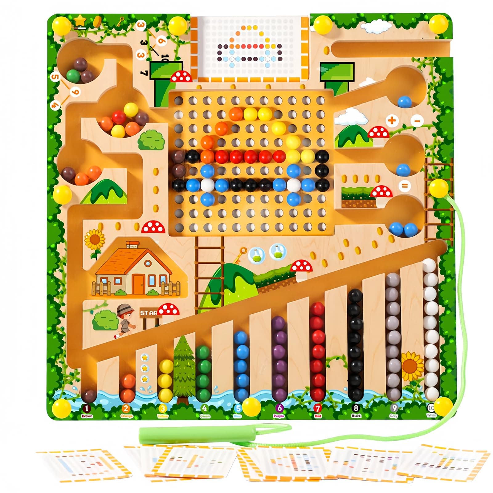 🧩 Magnetspiel Labyrinth Holzspielzeug 🎁 Ab 2 Jahre - 10.87€