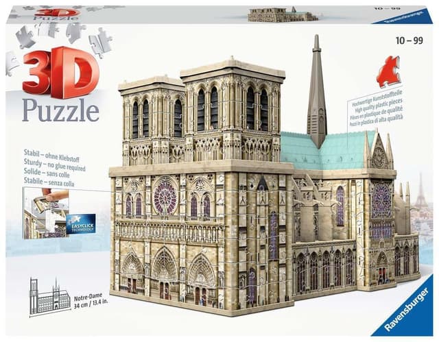 Ravensburger 3D Puzzle 12523 - Cathédrale Notre-Dame de Paris 🧩🏰