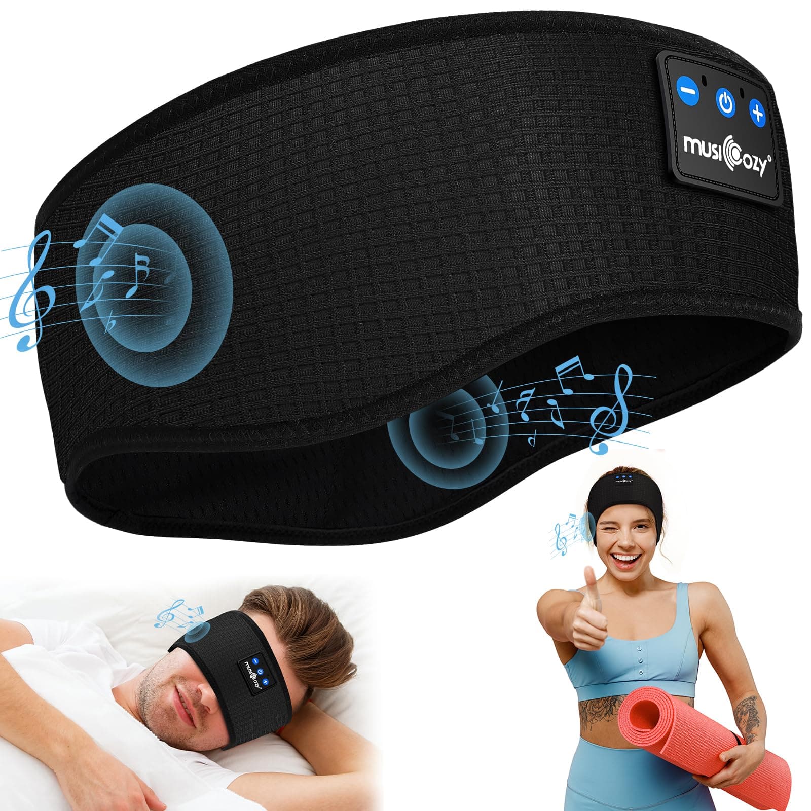 MUSICOZY Schlafkopfhörer Bluetooth - Angebot mit tollen Emojis!