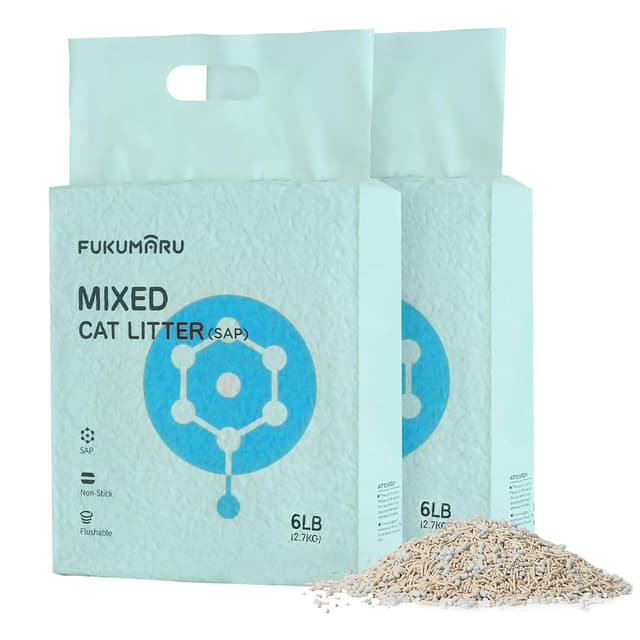 FUKUMARU Tofu Katzenstreu 5.4kg - Super saugfähiges und staubfreies Katzenstreu 🐱🌿