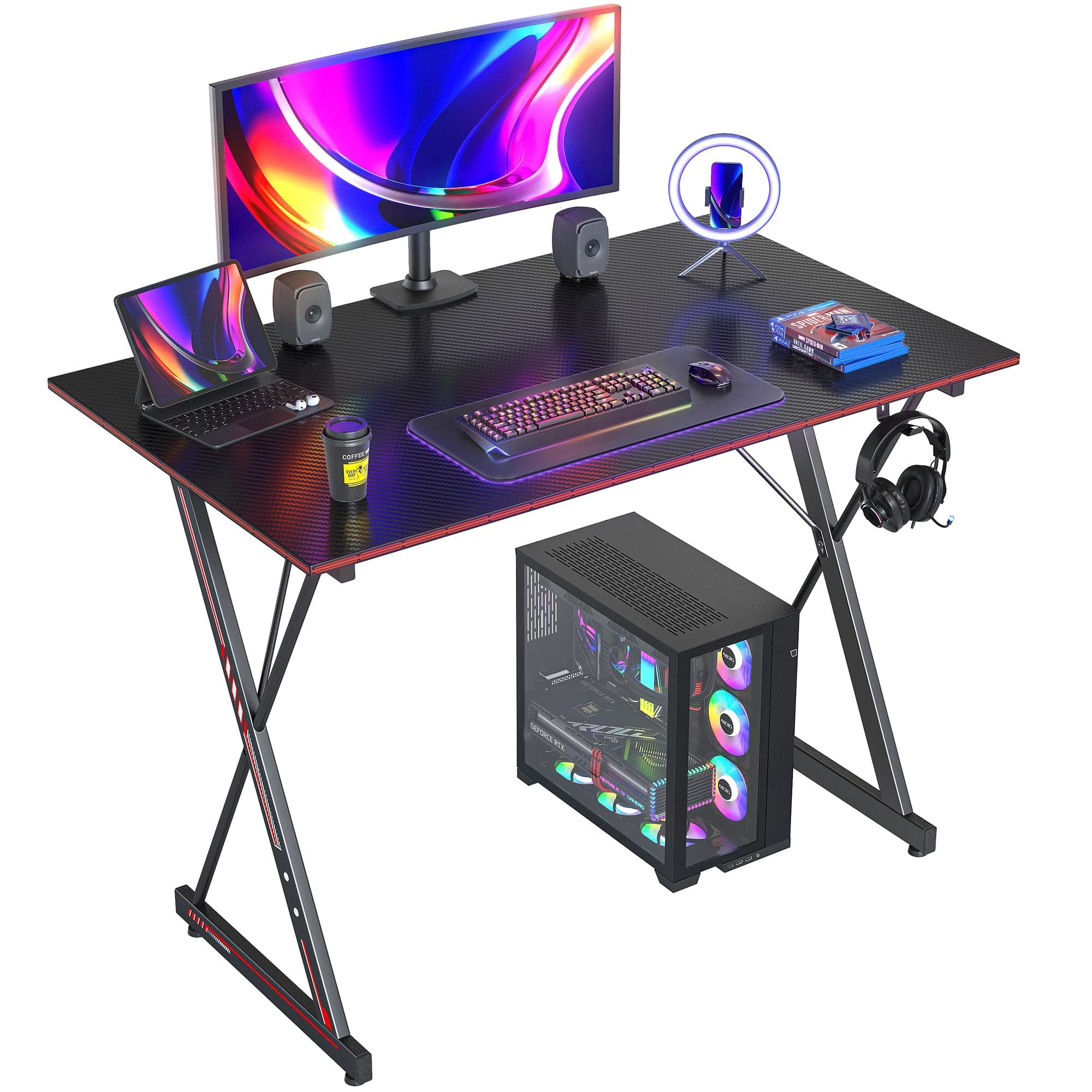🎮 DESINO Gaming Schreibtisch 80 x 50 cm 🖥️