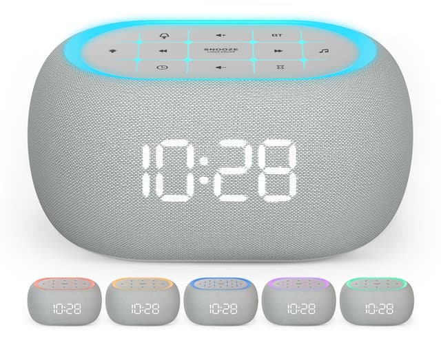 ANJANK Digitaler Radiowecker mit Bluetooth Lautsprecher und Nachtlicht 🌟