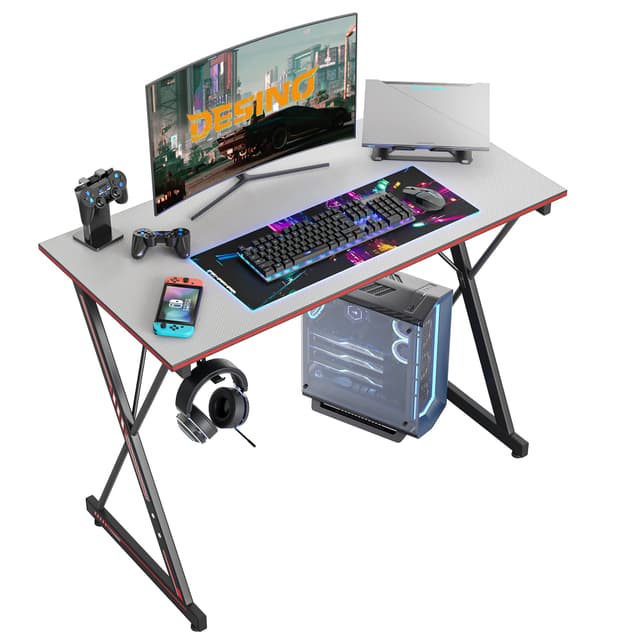 🎮 DESINO Gaming Schreibtisch, 80 x 50 cm | Ergonomischer Computertisch 🖥️