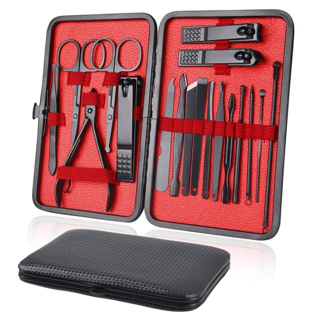 URGQT Maniküre Set, 18-teiliges Pediküre Nagelknipser 💅🏼🔧