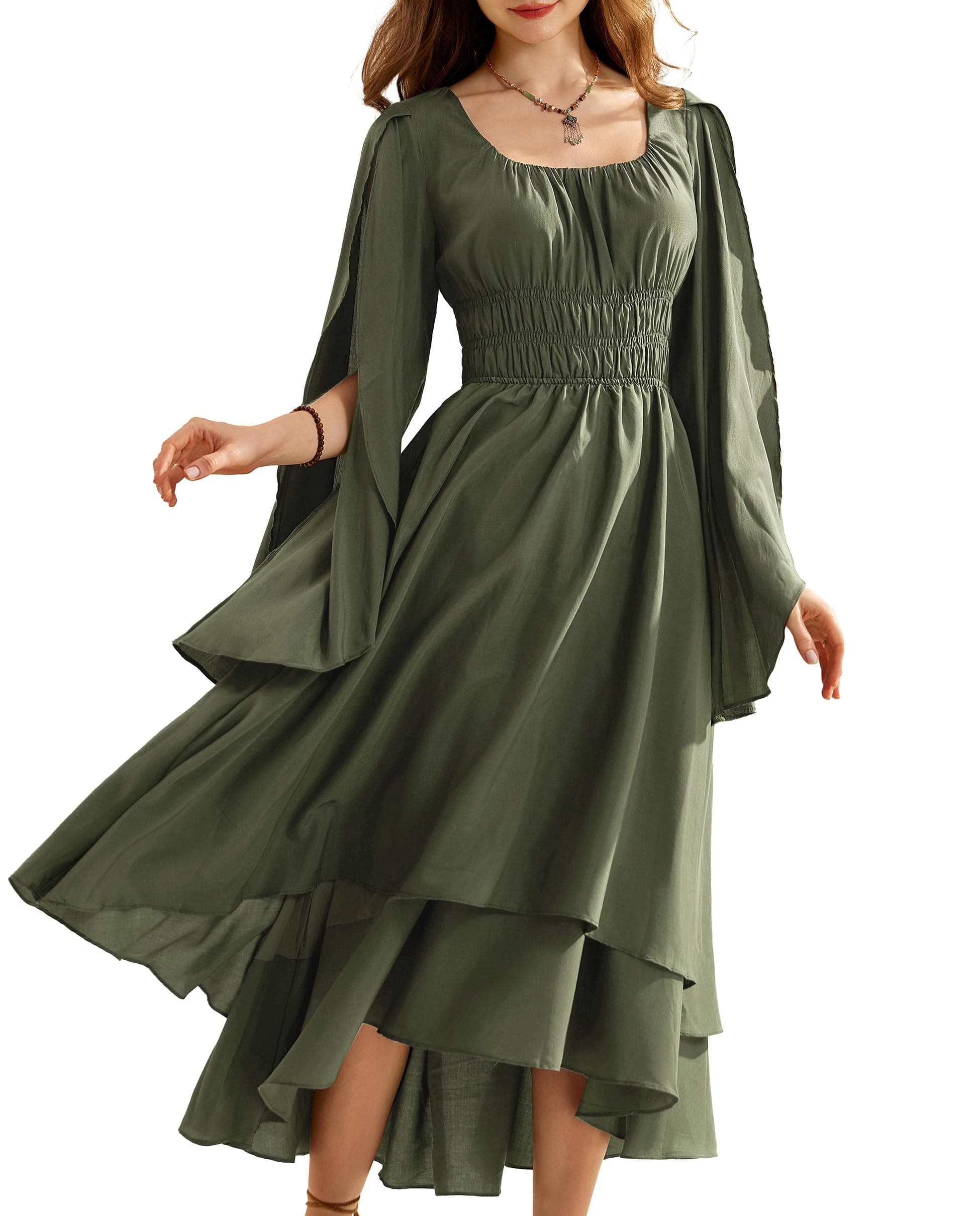 SCARLET DARKNESS Damen Renaissance Corsagenkleid