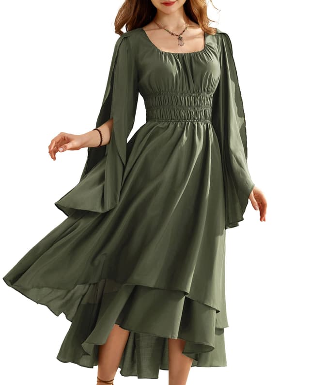 SCARLET DARKNESS Damen Renaissance Corsagenkleid