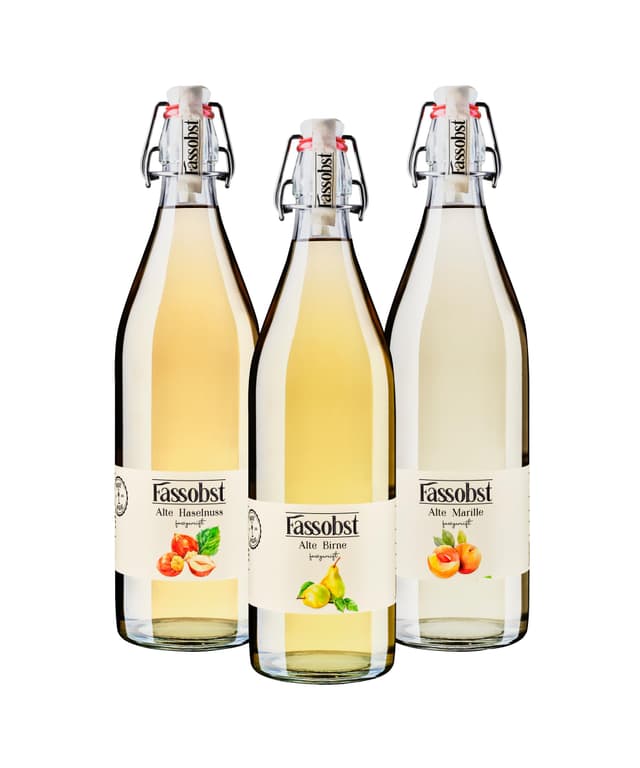 Probierpaket: Fassobst Alte Birne, Marille & Haselnuss 🍐🍑🌰