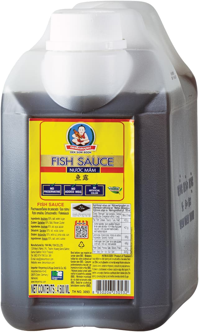 🐟🍶 Gesunde Jungen Fischsauce (50% Sardelle) 1 x 4500 ml - Angebot!