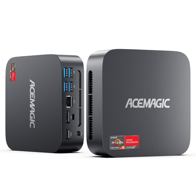 ACEMAGIC K1 Mini PC, AMD Ryzen 5 7430U | 16GB DDR4 512GB M.2 SSD | Windows 11 Pro Mini-Computer 🚀