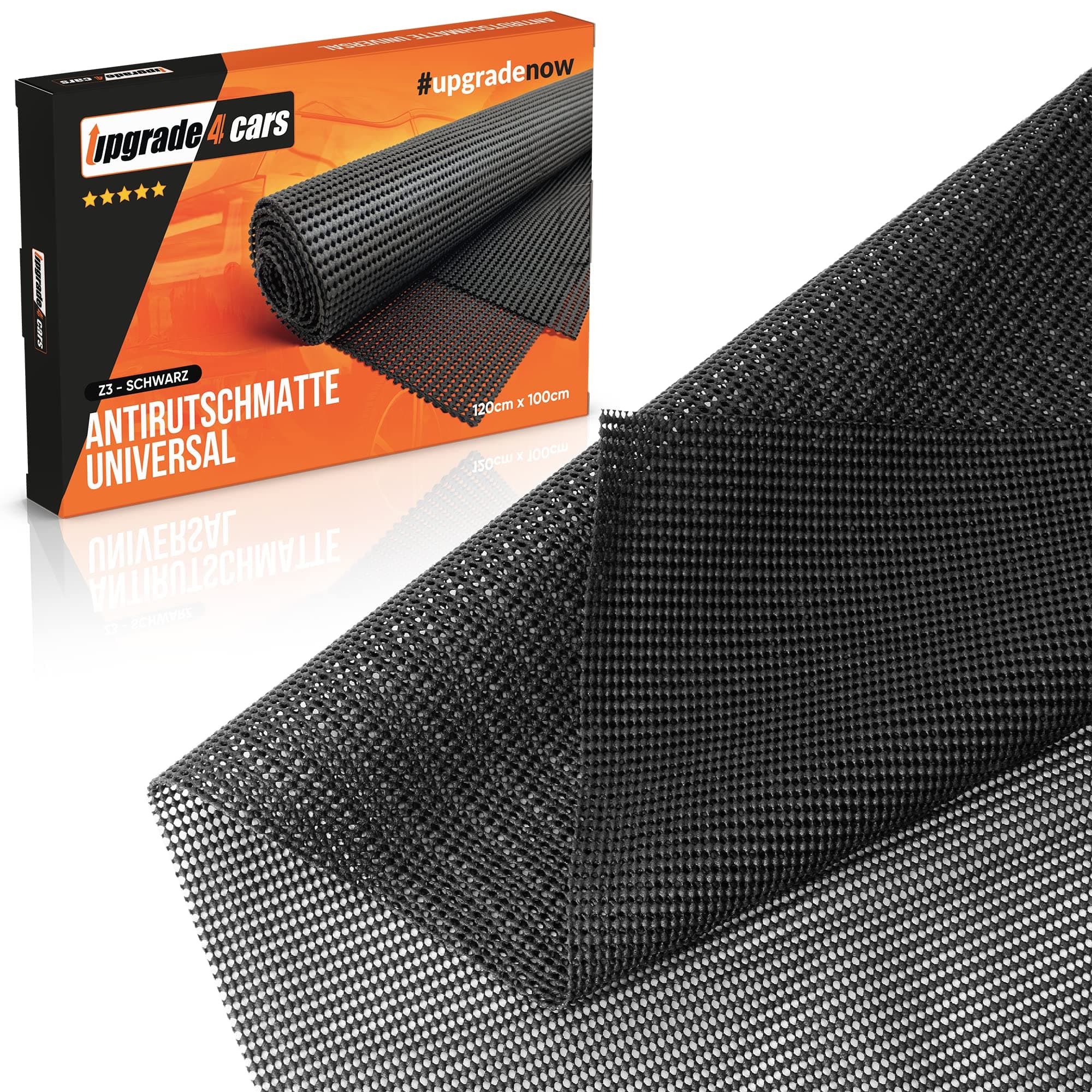 Upgrade4cars Antirutschmatte Universal 120 x 100 cm Schwarz | Allzweck Weichschaummatte 🏆