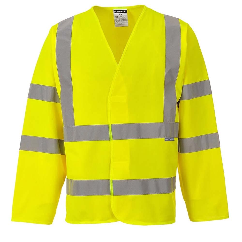 🌟 Portwest Warnschutzweste mit Reflexstreifen über Bauch und Schulter, Größe: L/XL, Farbe: Gelb, C473YERL/XL L-XL Gelb 🌟