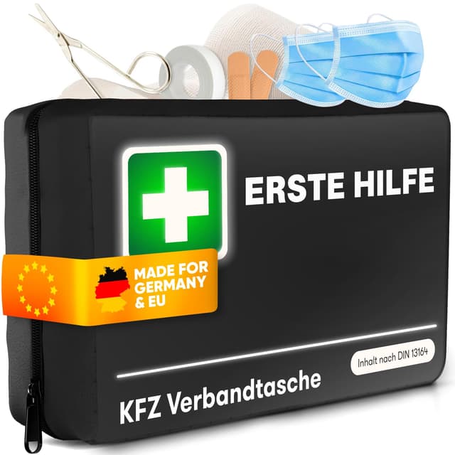 🚑 Verbandskasten Auto 2025 nach DIN 13164 (StVO konform) - Erste Hilfe Set 🏥