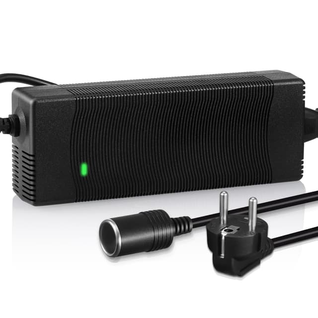 Wyxron Spannungswandler 230v auf 12v, Kfz Netzadapter 12V 15A Netzteil 180W Max Wechselrichter Adapter Zigarettenanzünder Steckdose