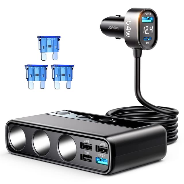 JOYROOM 210W Zigarettenanzünder Verteiler mit 9 IN 1 Adapter ⚡