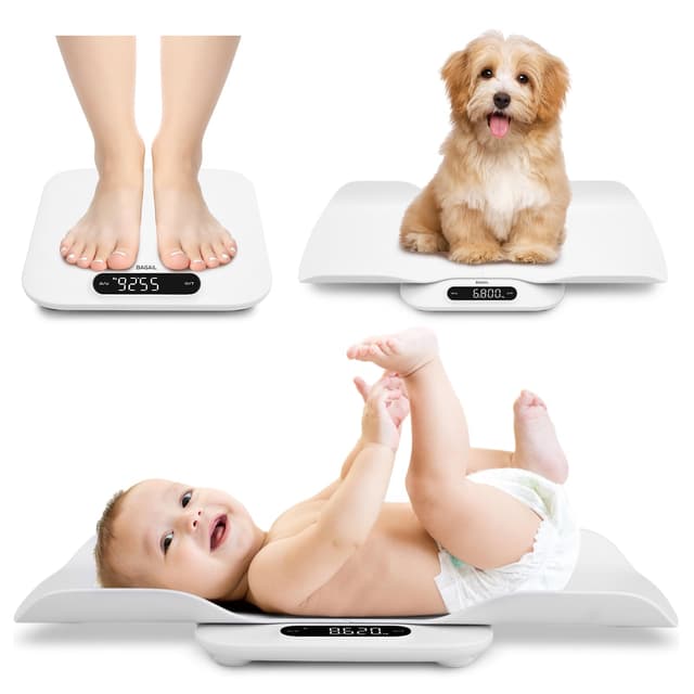 👶🔢 BAGAIL Babywaage mit Abnehmbarem Tablett - Universelle Digitale Waage für die ganze Familie