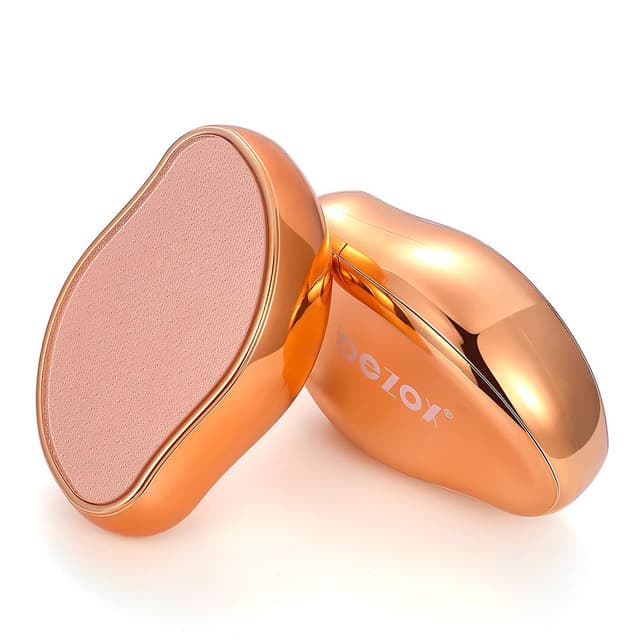 👣 BEZOX 2in1 Nano Glas Hornhautentferner - Premium Hornhautfeile Gold 👣