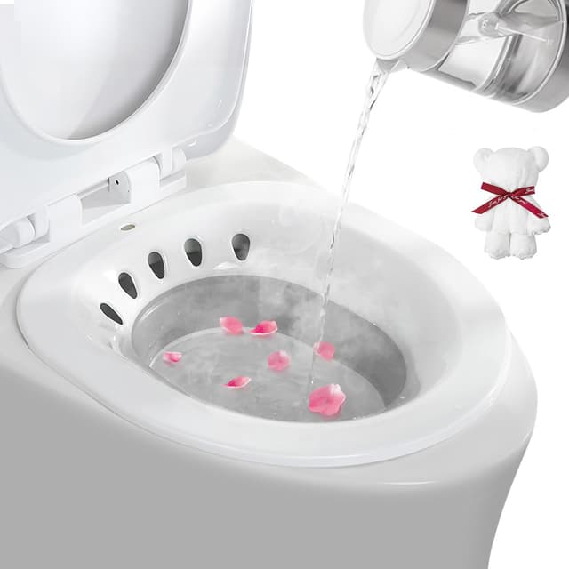 DEANIC Faltbares Sitzbadewanne für Hämorrhoiden und Postpartale Betreuung