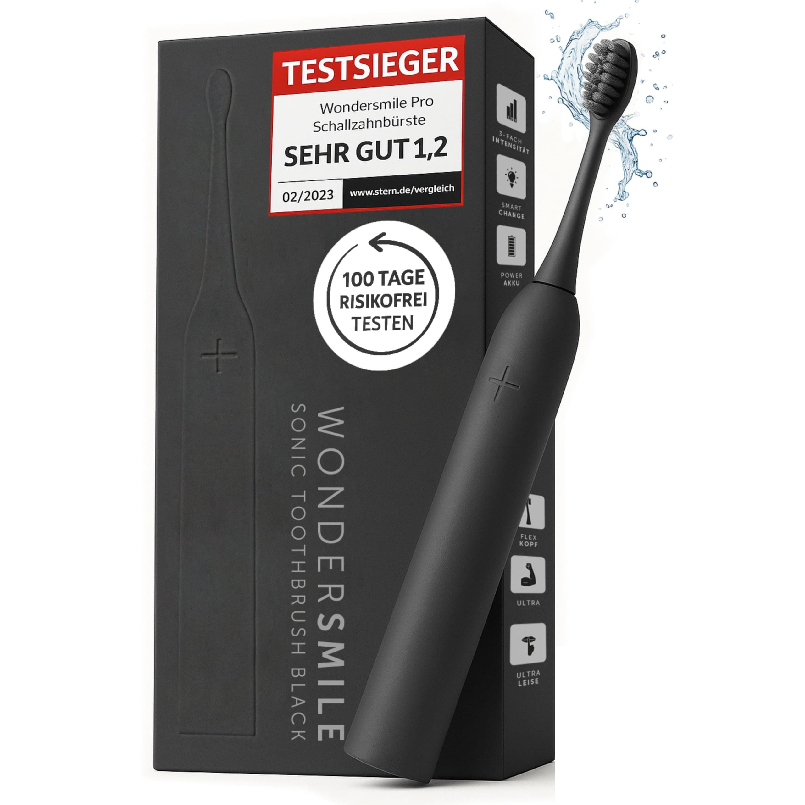 🌟 Wondersmile Schallzahnbürste PRO - Testsieger 2025 - Elektrische Zahnbürste 🦷