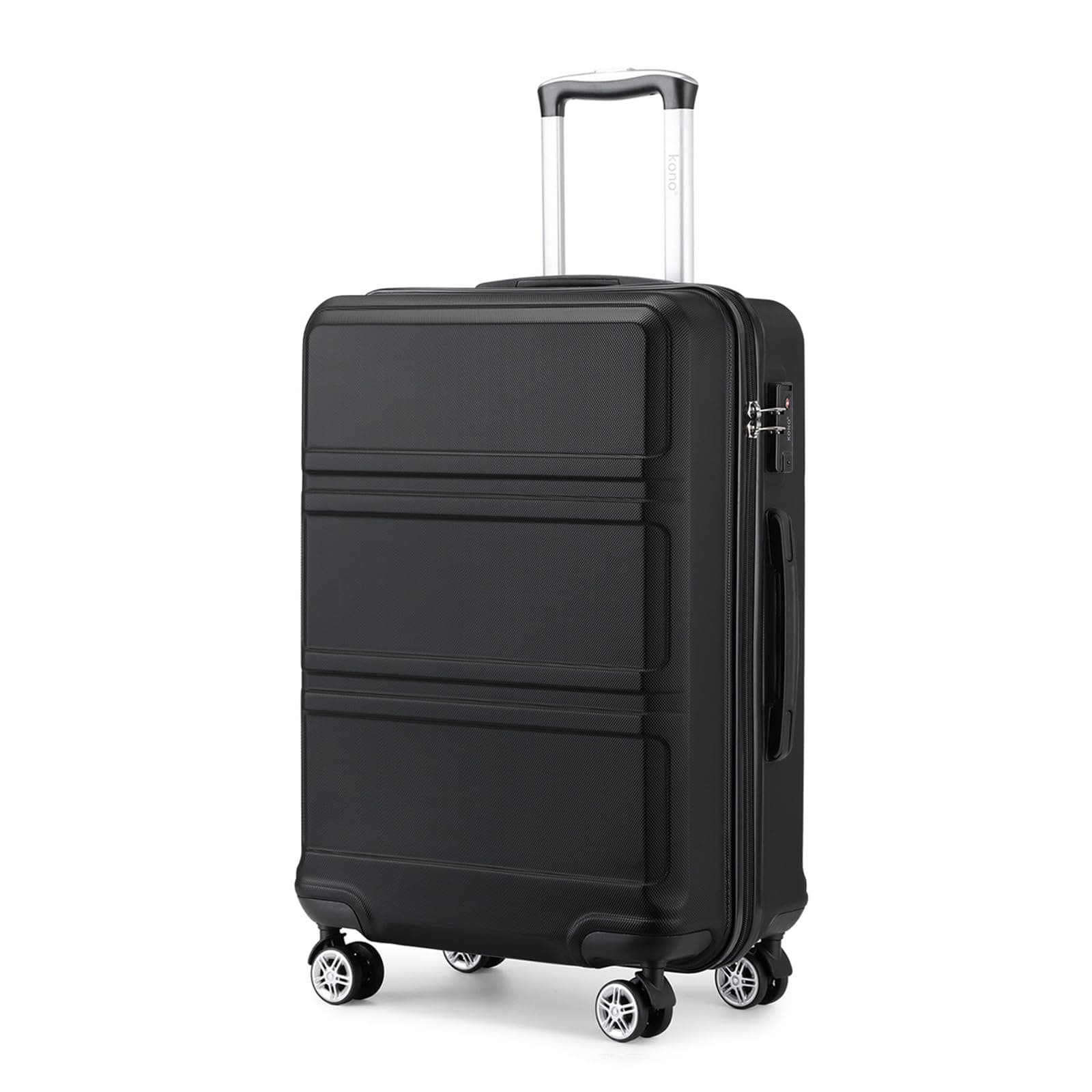 🧳🌟 KONO Koffer Trolley Reisekoffer XL (74cm) Schwarz - Angebot!