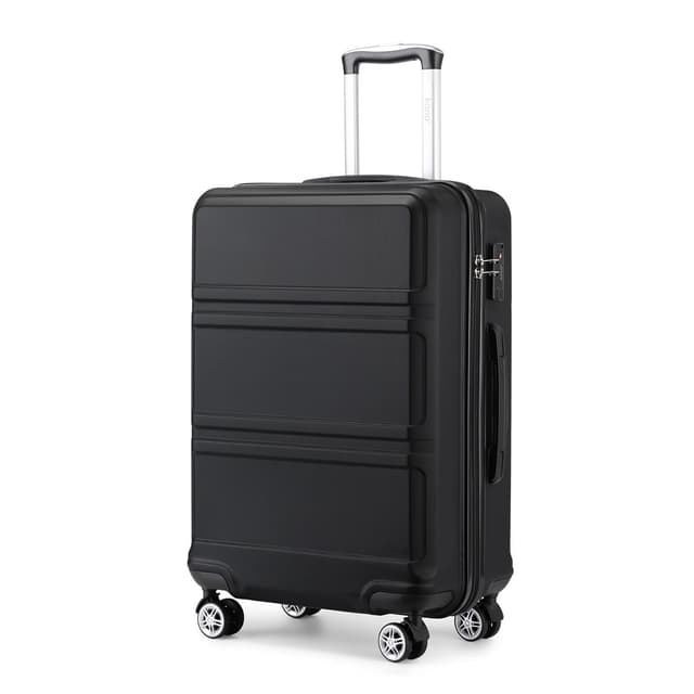🧳🌟 KONO Koffer Trolley Reisekoffer XL (74cm) Schwarz - Angebot!