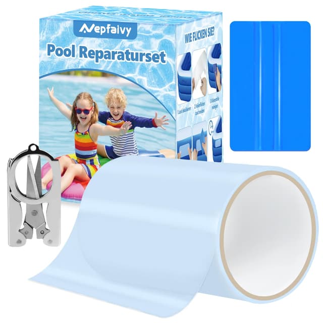 🏊‍♂️🩹 Nepfaivy Pool Reparaturset - Selbstklebend & Wasserdicht