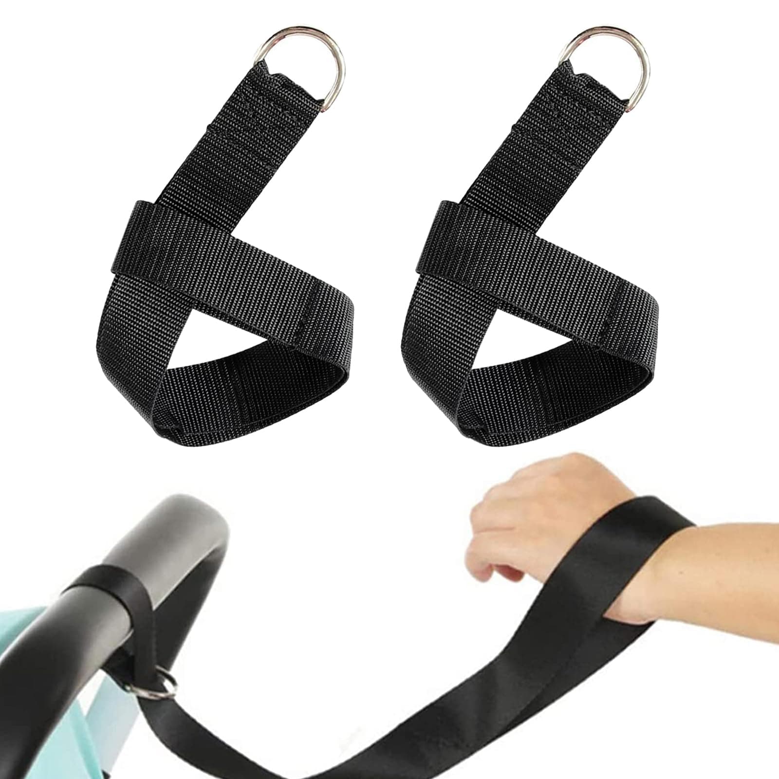 👶🛒 2Pcs Handschlaufe Kinderwagengurt - Sicherheitsgurte Handgelenkschlaufe