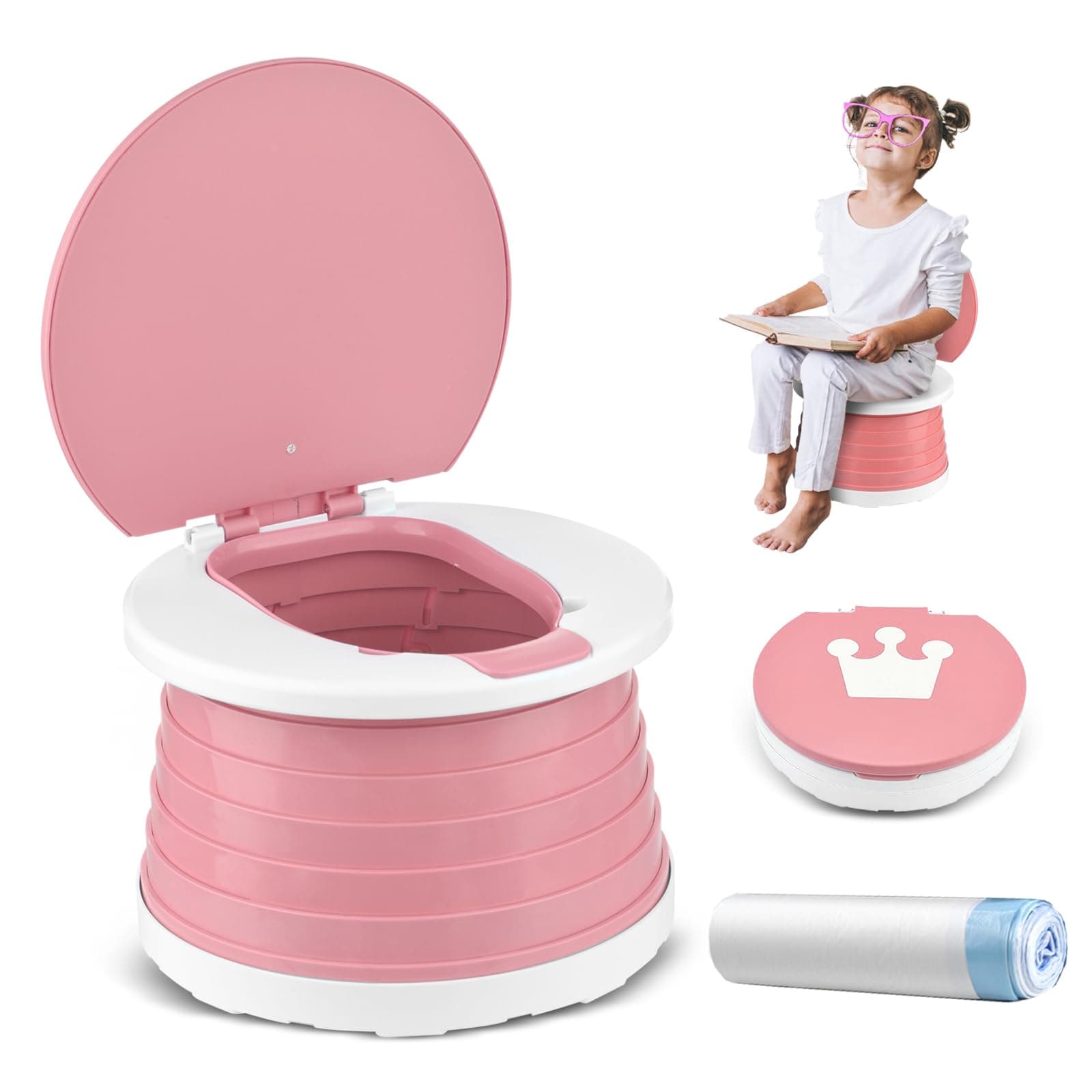 Töpfchen Für Kinder Baby Toilettensitz Ab 1 Jahr Reisetöpfchen Faltbar 🚽👶