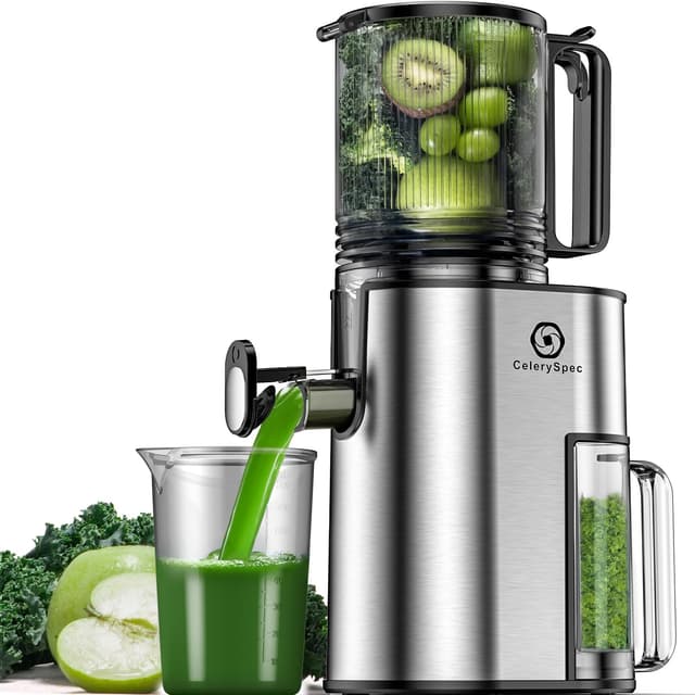 🥦🍏 CelerySpec Slow Juicer Testsieger: Entsafter für ganze Gemüse und Obst 🍎🥤