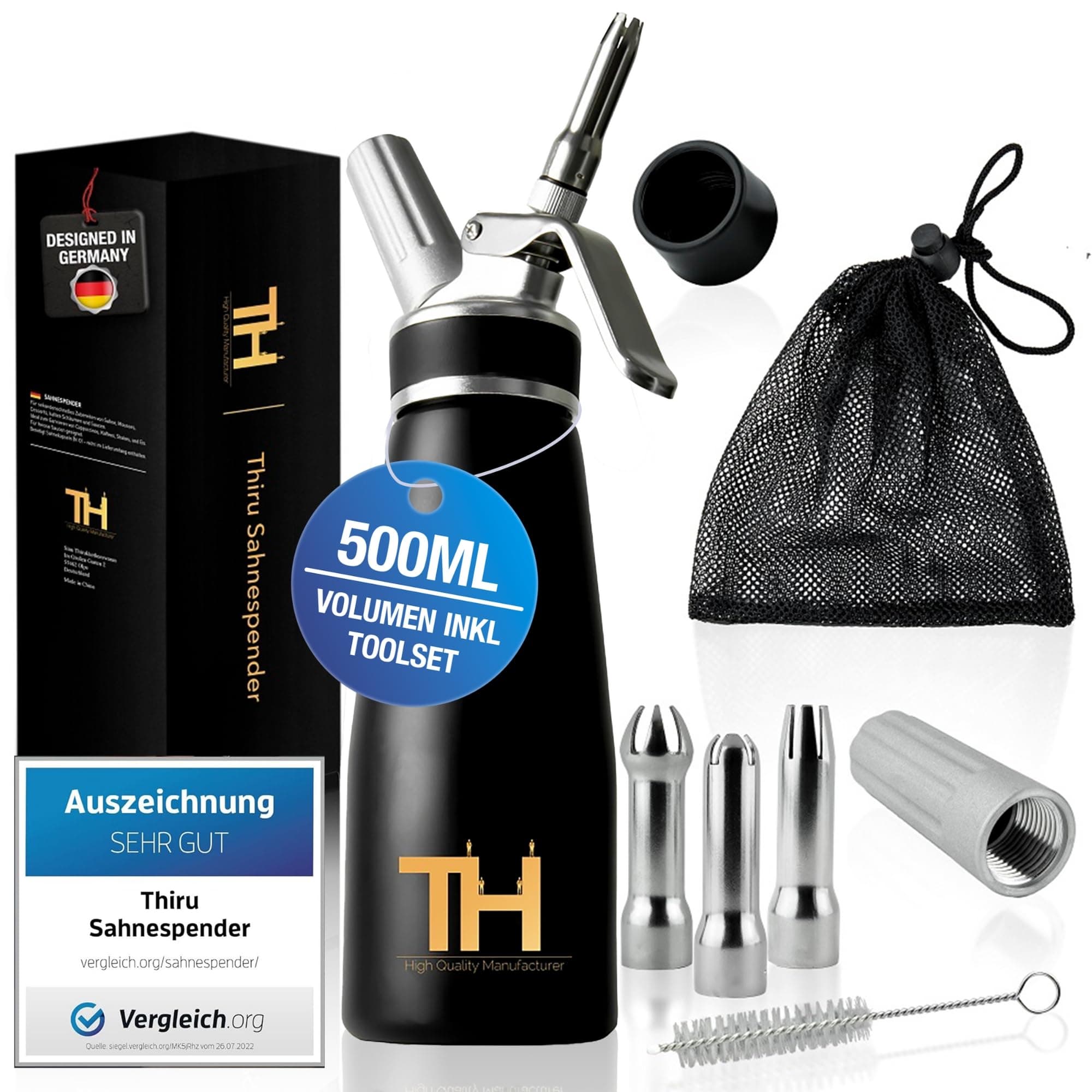 🍰 Thiru Sahnespender inkl. Toolbox - Note 'sehr gut' - 100 Tage testen 🎉