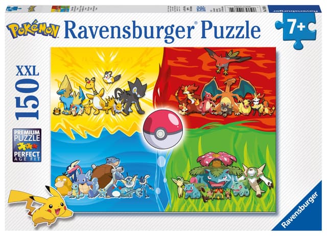Ravensburger Kinderpuzzle - Pokémon Typen - 150 Teile XXL Puzzle 😍🧩