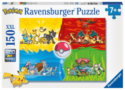 Ravensburger Kinderpuzzle - Pokémon Typen - 150 Teile XXL Puzzle 😍🧩 Angebot bei HelloDeals