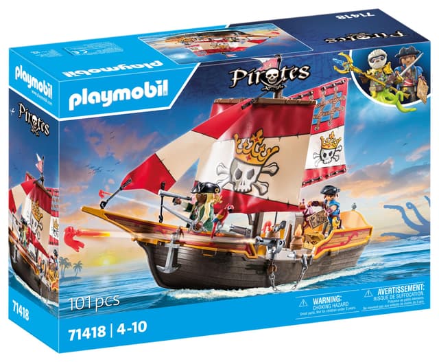 🏴‍☠️ PLAYMOBIL Pirates 71418 Piratenschiff 🌊