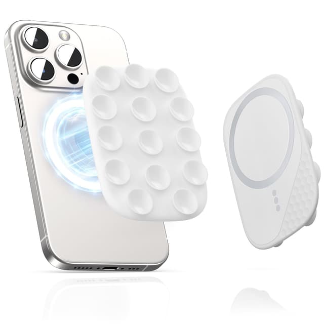 smofish Silikon Handy Saugnapf Halterung mit MagSafe - Magnetische Handyhalterung für Dusche, TikTok & Selfies 📱