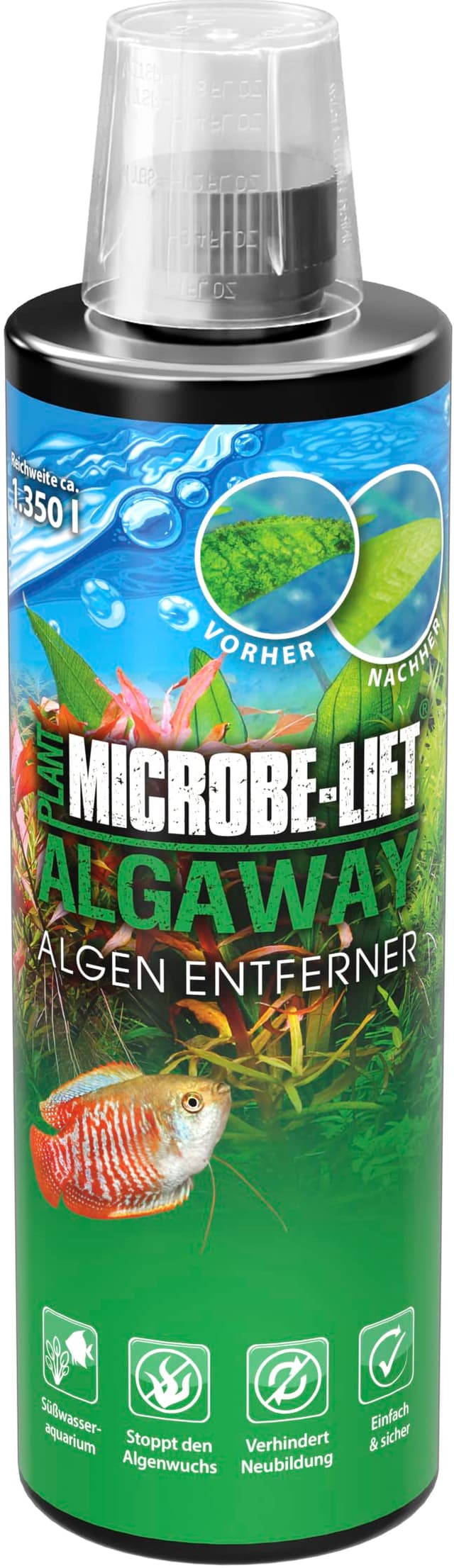 🌿🐠 MICROBE-LIFT Algaway - 473 ml - Algenvernichter - Schnelle & effektive Algenbekämpfung!