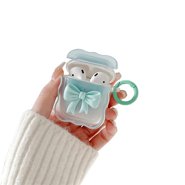 Ownest AirPods Hülle - Cute Aesthetic Colour 3D Bogen Design - Blau 💙