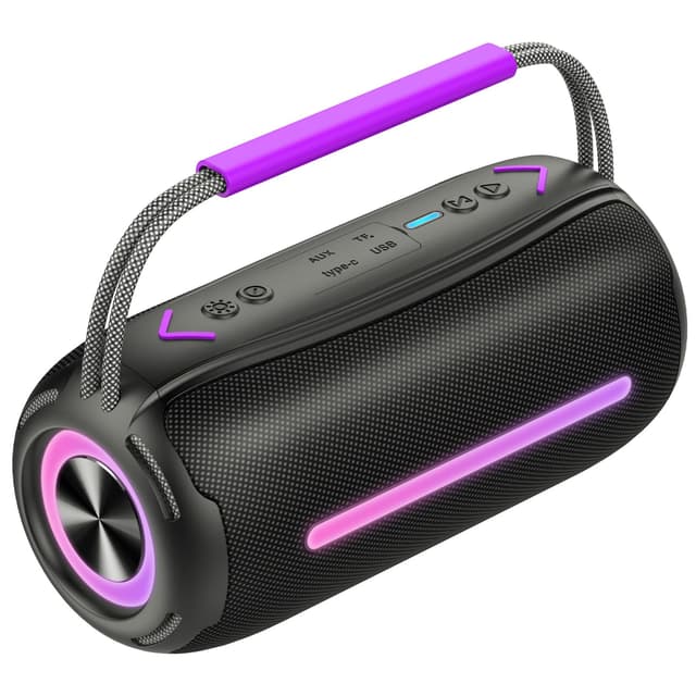 40W Bluetooth Lautsprecher mit Tragegriff und RGB Lichtern