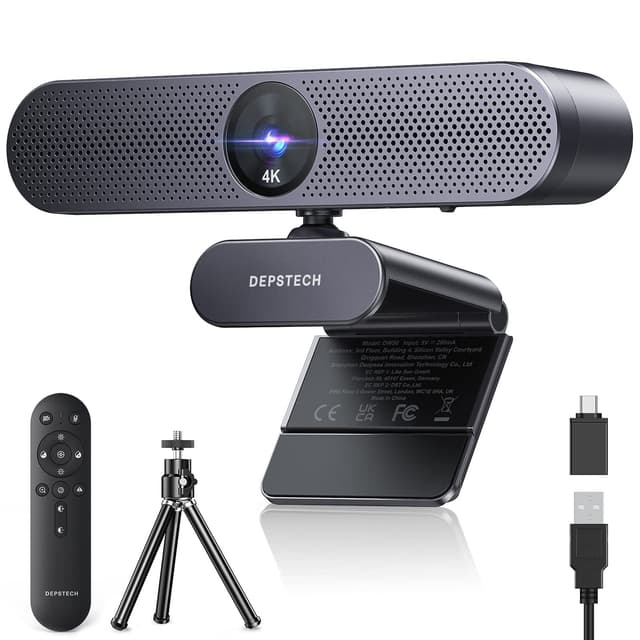 DEPSTECH DW50 Pro Webcam 4K mit Mikrofon und Zoom 📸